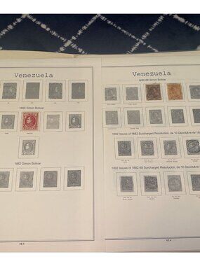 378 Venezuela Stamps 1880-1973 Vintage Collection Airmail Mint Used Album Pages